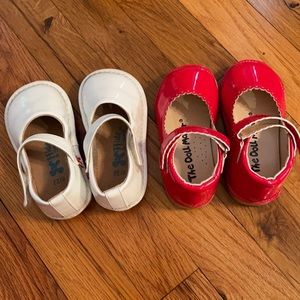 Size 6 red shoes and white shoes bundle